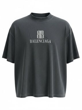 AUTHENTIC Unisex Balenciaga Mock Neck Tee